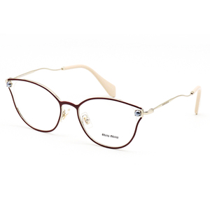 亮点 miumiu眼镜框女珍珠猫眼时尚新款vmu 53q缪缪眼镜架mu53qv