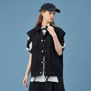 宜搭工装马甲女夏季宽松马夹叠穿百搭背心外套女ins潮