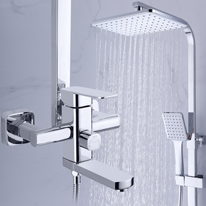 九牧王全铜淋浴花洒套装 挂墙式增压雨淋套装 浴室卫生间高档花洒