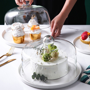 蛋糕盖透明玻璃罩圆形