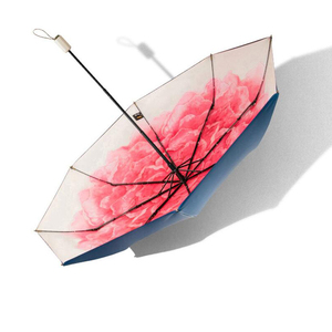 蕉下双层三折五折小黑伞晴雨两用防晒防紫外线遮太阳伞洛荷琉璃伞