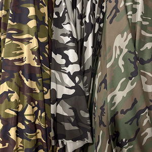 迷彩布料夏季全棉针织弹力印花汗布军训迷彩服衬衫连衣裙服装面料