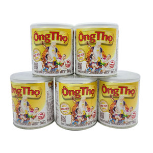 越南特产ongTho寿星公全脂炼乳380g滴漏咖啡搭配伴侣面包蘸料罐装
