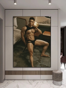 LIBIDO03自制画报性感健身猛男帅哥装饰画电子版卧室海报图片可见