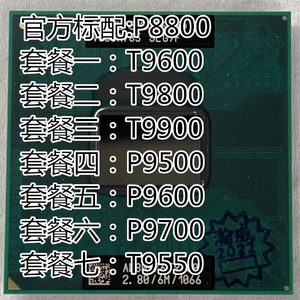 T9600 T9800 T9900 P9700 P9600 P9500 P8800 CPU  Y450 PM45升级