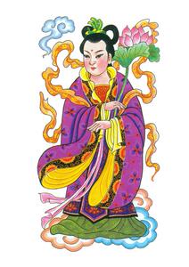 道教八仙之汉钟离铁拐李张果老佛像何仙姑神像过塑相片金属板画芯