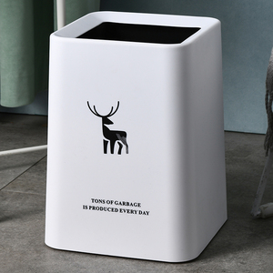 垃圾桶北欧风ins家用大小客厅厕所创意卫生间厨房双层纸篓拉圾筒