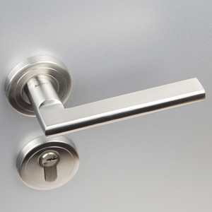 304拉丝不锈钢分体室内房间实心执手锁 欧标CE认证锁体 全铜锁芯