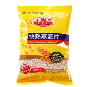 理想牌 快熟燕麦片 350g+送100g 营养谷物