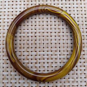 金丝海柳圆条手镯仿黑珊瑚金丝宽条镯子个性民族分女友母亲手饰品