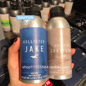 包邮hollister霍利斯特hco小海鸥af男士香水香氛身体止汗香体喷雾