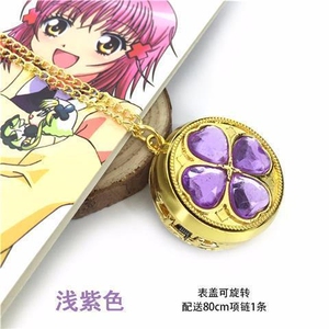 守护甜心项链动漫小兰亚梦锁头钥匙挂件配情侣锁可打开饰品