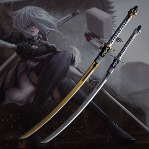 机械纪元动漫2b小姐姐白之契约cos道具9s武器木刀剑未开刃10人付款60