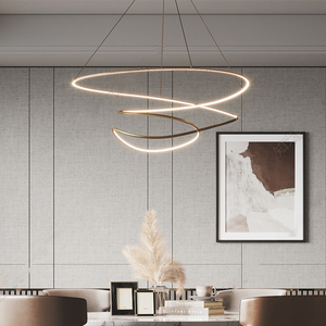 创意个性led吊灯具异形后现代客厅餐厅卧室展厅专卖店样板房定制