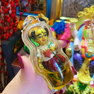 泰国手工艺 佛牌真品 阿赞thep添 小佛吊坠 艺铉佛尚 亚克力外壳