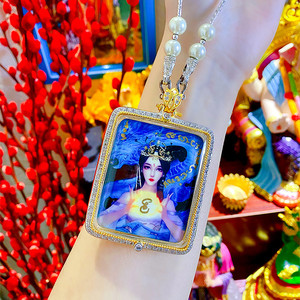 000人付款淘宝泰国佛牌真品 阿赞达摩 娜迦月光 蓝魅星光 清纯白衣