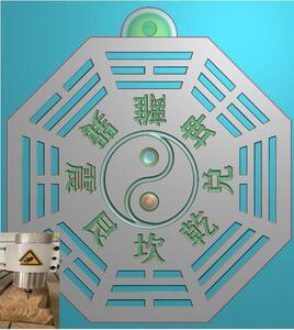 八卦图精雕图