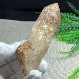 天然白水晶原石赞比亚星际蚀刻水晶柱摆件印记水晶毛料亮皮f826