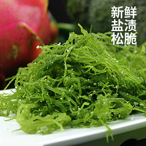 盐渍龙须菜绿藻海草凉拌菜食用海藻丝裙带菜新鲜海发菜500g