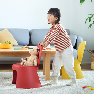 禧天龙塑料凳子儿童靠背凳子加厚家用防滑客厅创意简约宝宝小凳子