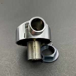 整体淋浴房屏缸配件接花洒软管接口通水管圆形两头外丝4分接头