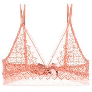 法式 时尚性感超薄蕾丝无钢圈内衣女 舒适后背交叉女式美背文胸罩