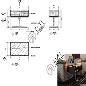 茶几0011家具图纸家具设计家具深化图纸CAD家具施工图源文件