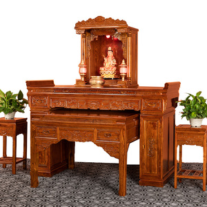 香樟实木中式供桌佛台佛龛家用条案现代简约经济型客厅祖宗财神堂