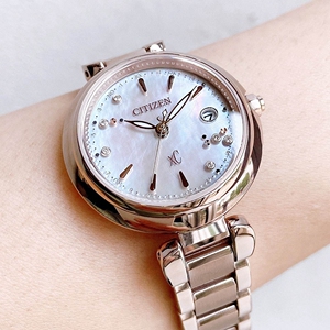 citizen西铁城 xc系列 限量光动能电波女表es9461-51w es9467-54w