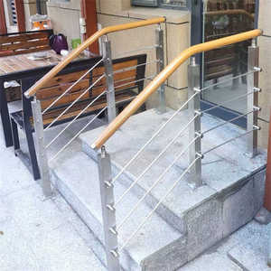 包邮家用门口304不锈钢立柱护栏庭院老人儿童楼梯扶手阳台围栏杆