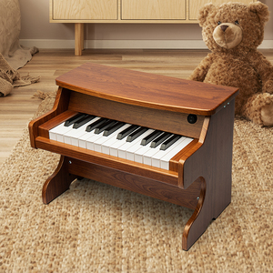 法国贝比菲木质小钢琴儿童电子琴初学女孩宝宝幼儿男玩具婴儿礼物