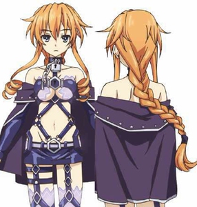 cosplay假毛 cos 八舞夕弦  约会大作战 辫子假毛 黄色定做假发