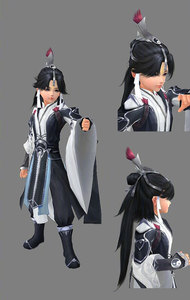 帝都动漫cosplay假发 cos 剑网三 燕云 纯阳 正太 咩太 定做假毛