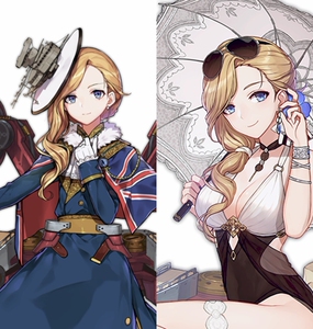 cosplay假毛 cos 碧蓝航线 胡德 战巡 hms hood 定做假发