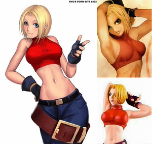 cosplay假发 cos假毛 布鲁·玛丽 拳皇  定做假毛