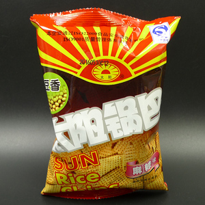 满8袋包邮 太阳锅巴豆香麻辣味 陕西怀旧80后休闲食品零食小吃50g