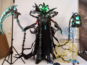 红龙道具工作室英雄联盟lol魂锁典狱长锤石cos武器铠甲定做精品
