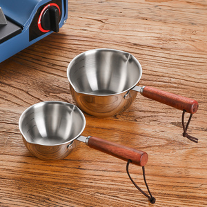 304不锈钢热油小锅家用辅食泼油小锅厨房淋油专用小锅迷你小油锅