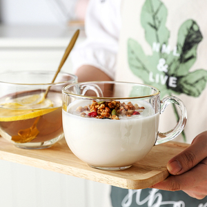 日式创意酸奶杯慕斯杯大口玻璃杯麦片咖啡奶茶花茶杯玻璃杯碗