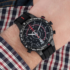 正品天美时timex多功能大表盘户外手表潮汐指南针男士腕表t2n721