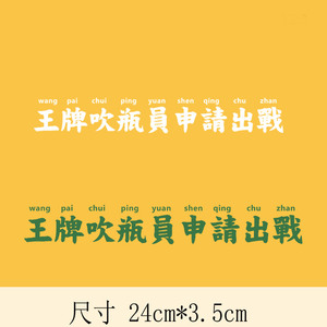 王牌吹瓶员申请出战酒桌大神战袍个性diy手工贴花衣服烫画胶片