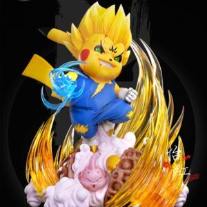 【怡红】nc 皮卡丘cos贝吉塔 共鸣送地台龙珠gk限量雕像手办模型
