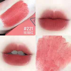 2017新品 韩国3ce 秋冬系列哑光口红唇膏吃土色桃米色#220 222