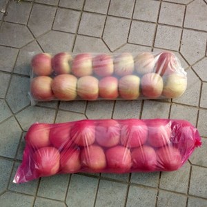 蔬菜长条新品白色玫瑰红苹果袋食品包装袋pe平口袋子塑料袋保鲜袋