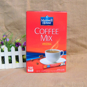 韩国麦斯威尔咖啡原装进口原味咖啡粉速溶即饮三合一100条袋装