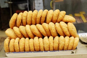 四川绿豆花椒内江板板桥油炸粑糍粑非遗传统菜籽食用童年10个