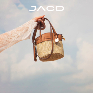 JACD原创设计编织包草编包度假ins风包包女藤编包手提女包斜挎包
