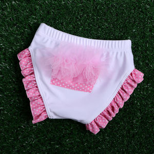 女童泳裤 宝宝泳裤女儿童中小童女孩蕾丝花朵婴幼儿游泳馆游泳裤