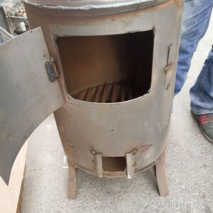 烧柴炉养鸡 养殖取暖炉铁炉子 烧煤家用烤火炮弹炉煤火铸铁炉子