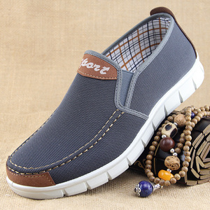 春秋宽头布鞋男款38码加肥男鞋宽脚掌特大码老北京男士休闲工作鞋